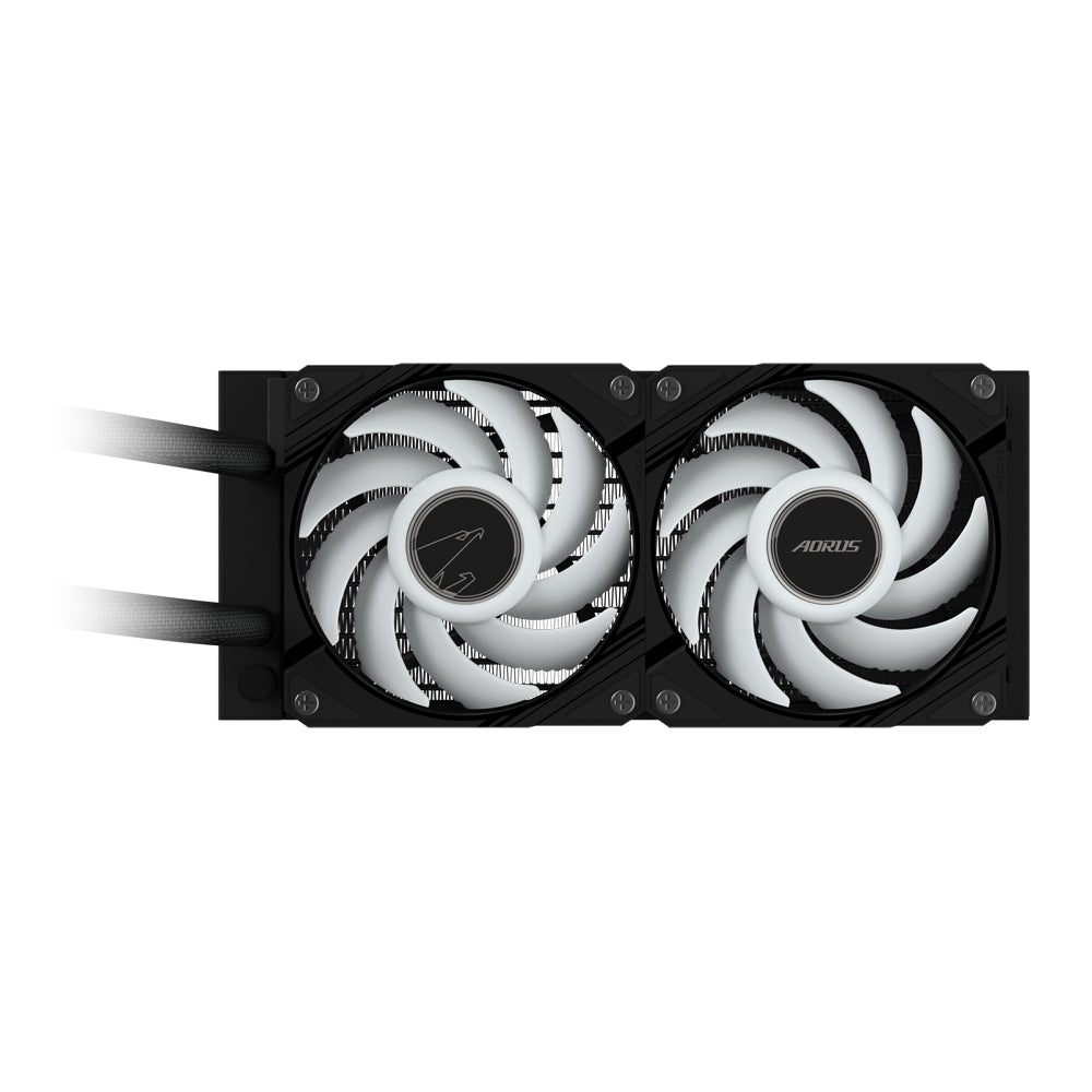 GIGABYTE AORUS WATERFORCE II 240 Refrigerador de CPU líquido AIO - 2x ventiladores ARGB de 120 mm, m