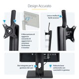 StarTech.com Soporte para un Monitor - Base para Monitor con Ajuste de Altura - para Monitores VESA de hasta 32" (7kg) - Soporte Ergonómico para Escritorio - con Inclinación/Giro/Rotación Monitor Negro