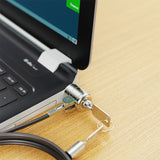 Klip Xtreme Bolt K cable antirrobo Negro, Plata 2 m, Kensington, Llave, Acero galvanizado