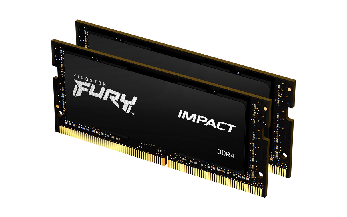 Kingston Technology 64GB 3200MT/s DDR4 CL20 SODIMM (Kit of 2) FURY Impact Memoria RAM 20 64 GB 2 x 32 GB DDR4