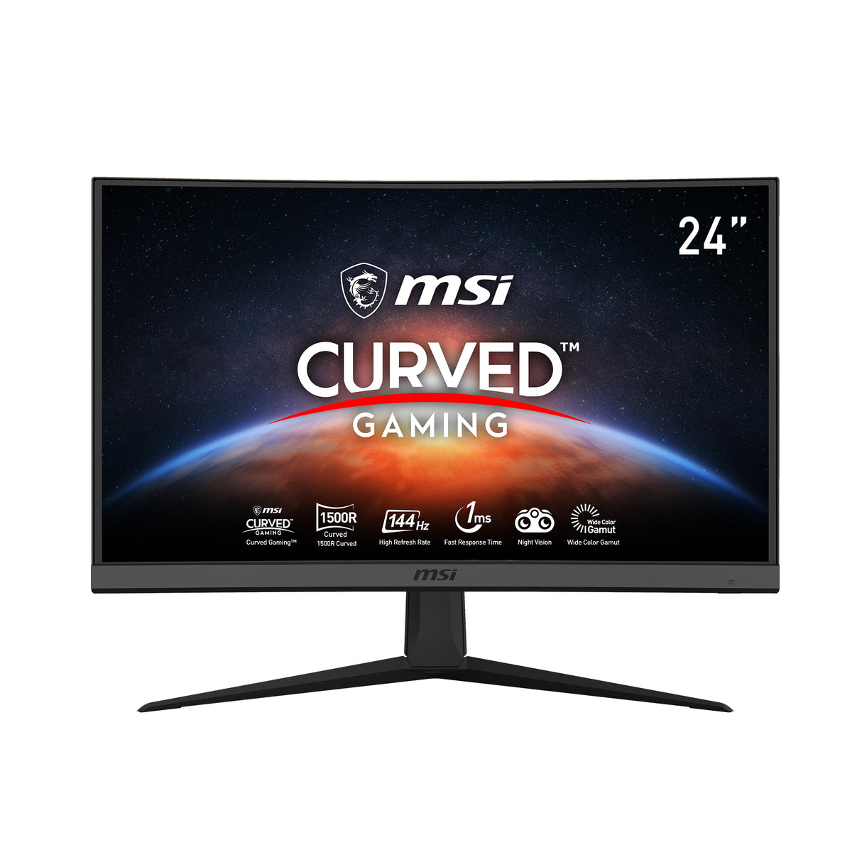 MSI G2422C Monitor 59,9 cm (23.6") 1920 x 1080 Pixeles Full HD Negro