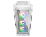COUGAR CGR-5AD1W-RGB carcasas ordenador Metal, Nylon, Vidrio templado Midi Tower PC Blanco