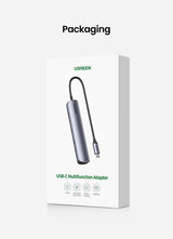 Ugreen 10919 base para portátil y replicador de puertos Alámbrico USB 3.2 Gen 1 (3.1 Gen 1) Type-C Gris