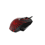 Xtech XTM-M520SM ratón Juego Ambidiestro USB tipo A Óptico 2400 DPI, Negro, Rojo