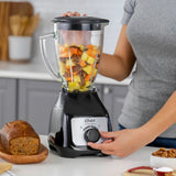 Oster BLSTKAGBRD-013 licuadora 1.5 L Batidora de mesa 800 W Negro, Plata, Función de pulso, Picahielos