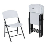 Lifetime Silla Plegable 2810, 83.9 cm, Blanca, Metal y Plástico