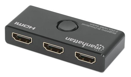 Manhattan 207997 Conmutadores de vídeo HDMI 3 Acrilonitrilo butadieno estireno (ABS)