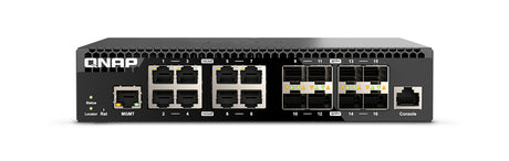 QNAP Switch QSW-M3216R-8S8T-US, 16 Puertos, 8 SFP 10GbE, 8x 10GbE RJ45