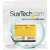 StarTech.com Cable de 2m de Fibra Óptica Multimodo LC/UPC a LC/UPC OM4 - 50/125µm - Fibra LOMMF/VCSEL - Redes de 100G - 