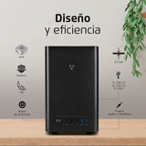 Vorago GAB-210-BK gabinete de computadora Midi Tower Negro 500 W, Micro ATX, Mini-ATX