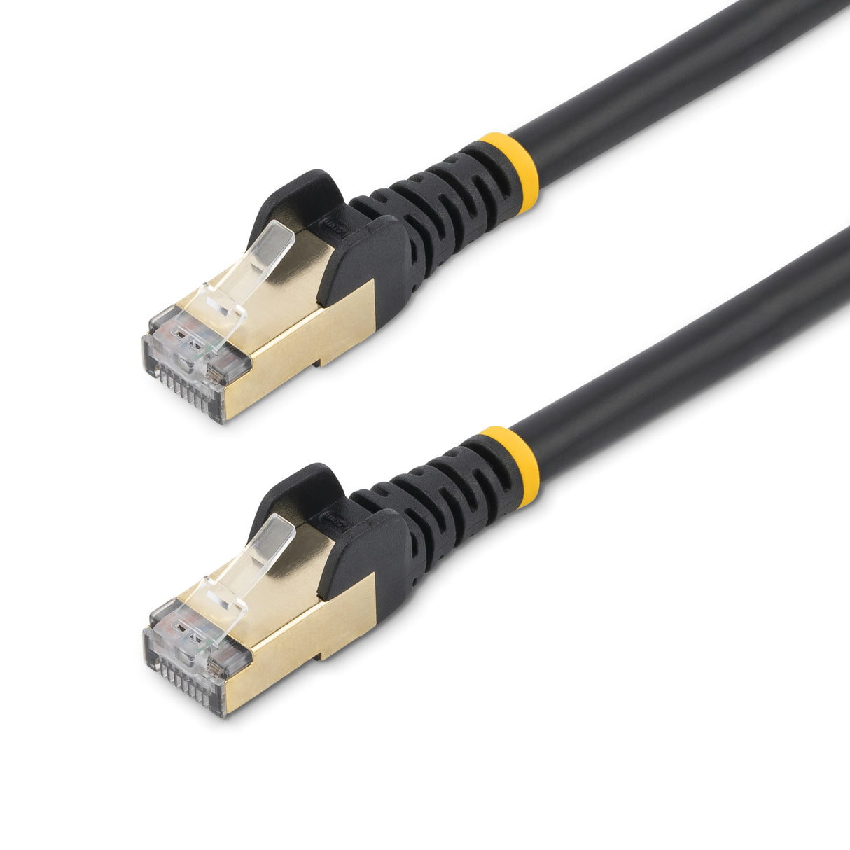 StarTech.com C6ASPAT12BK Cable Negro 3,7 m Cat6a RJ-45