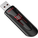 SanDisk UFM 64GB USB CRUZER GLIDE 3.0 unidad flash USB USB tipo A 3.2 Gen 1 (3.1 Gen 1) Negro, Rojo, Deslizar