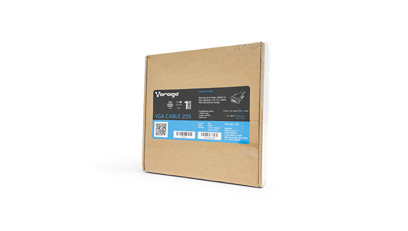 Vorago CAB-205 cable VGA 10 m VGA (D-Sub) Negro, Azul