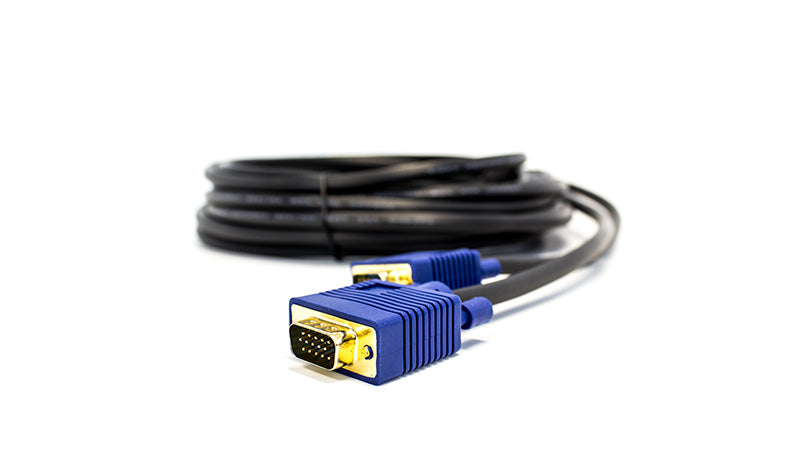 Vorago CAB-205 cable VGA 10 m VGA (D-Sub) Negro, Azul