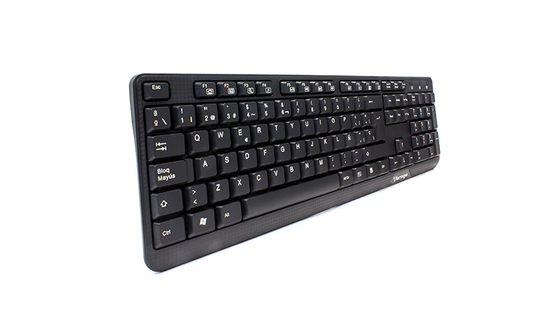 Vorago KB-102 teclado Universal USB Español Negro