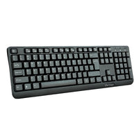 TECLADO VORAGO KB-102 MULTIMEDIA USB NEGRO