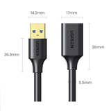 30127 - Ugreen 30127 cable USB USB 3.2 Gen 1 (3.1 Gen 1) 3 m USB A Negro