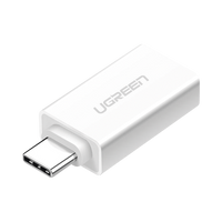 Ugreen 30155 cambiador de género para cable USB-A USB-C Blanco