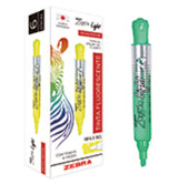 301VDECNC006 - Zebra 301VDECNC006 marcadores 6 pieza(s) Punta de cincel Verde Alrededor