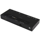 StarTech.com VS421HD4KA Conmutadores de vídeo HDMI 4 Negro
