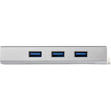 StarTech.com Hub Ladrón USB 3.0 de 3 Puertos con Adaptador de Red Ethernet Gigabit - Hub Concentrador USB-A - Alimentado por el Bus - 5Gbps - Hub USB Portátil - Carcasa Resistente tarjetas de red Alámbrico USB Ethernet 1