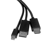 StarTech.com Cable Conversor HDMI, DisplayPort o Mini DisplayPort a HDMI de 2m - Adaptador DP y Mini DP Adaptadores de c