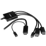 StarTech.com Cable Conversor HDMI, DisplayPort o Mini DisplayPort a HDMI de 2m - Adaptador DP y Mini DP Adaptadores de c