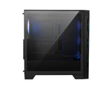 MSI MAG Forge 320R AIRFLOW carcasas ordenador Malla, Plástico Micro Torre PC Negro, Transparente