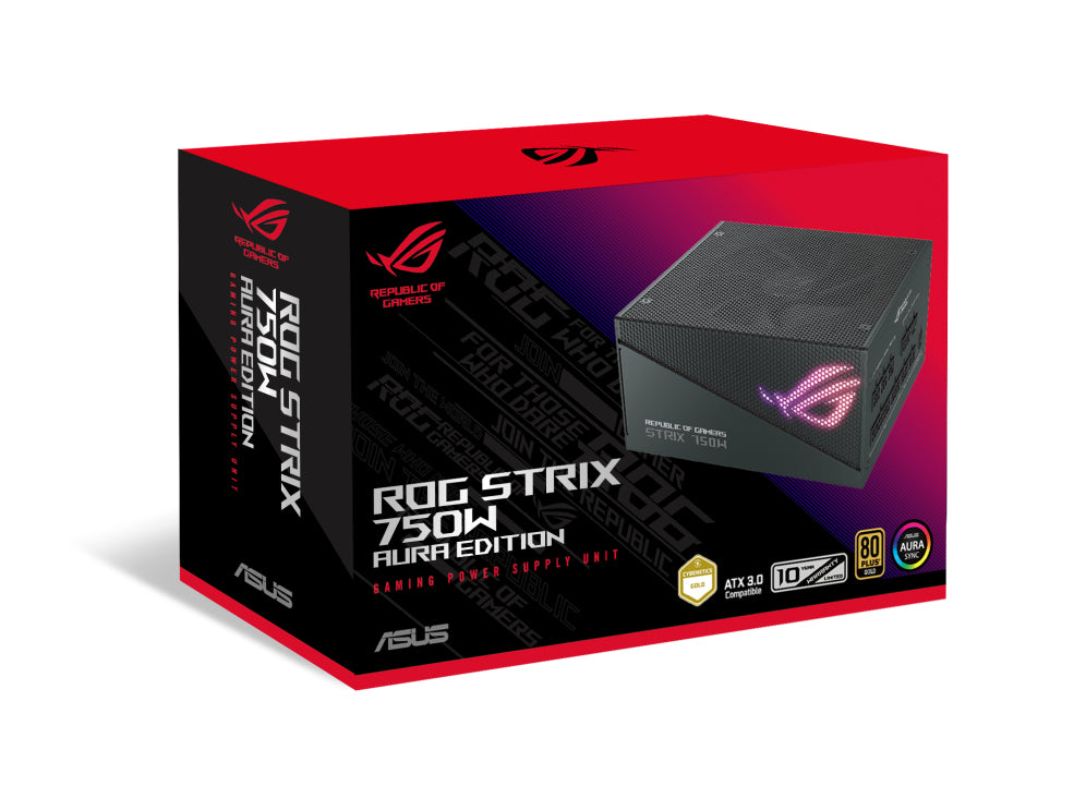 ASUS ROG STRIX 750W Gold Aura Edition unidades de fuentes de alimentación 750 W 100 - 240 V 120 W 750 W