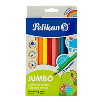 Pelikan 30330306 lápiz de color Negro, Azul, Verde, Multicolor, Naranja, Rojo, Violeta, Amarillo 12