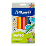 Colores Pelikan Jumbo Triangulares C/12 Pzas