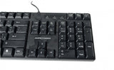 Perfect Choice PC-200970 teclado Universal USB QWERTY Negro, Tamaño completo (100%), Alámbrico