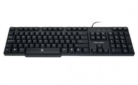 Perfect Choice PC-200970 teclado Universal USB QWERTY Negro, Tamaño completo (100%), Alámbrico