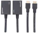 Manhattan Extensor de HDMI por Cat5e/Cat6 audio/vídeo extendedores Transmisor y receptor de red Cat5e, Cat6 30 m Si