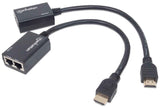 Manhattan Extensor de HDMI por Cat5e/Cat6 audio/vídeo extendedores Transmisor y receptor de red Cat5e, Cat6 30 m Si