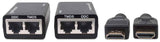 Manhattan Extensor de HDMI por Cat5e/Cat6 audio/vídeo extendedores Transmisor y receptor de red Cat5e, Cat6 30 m Si