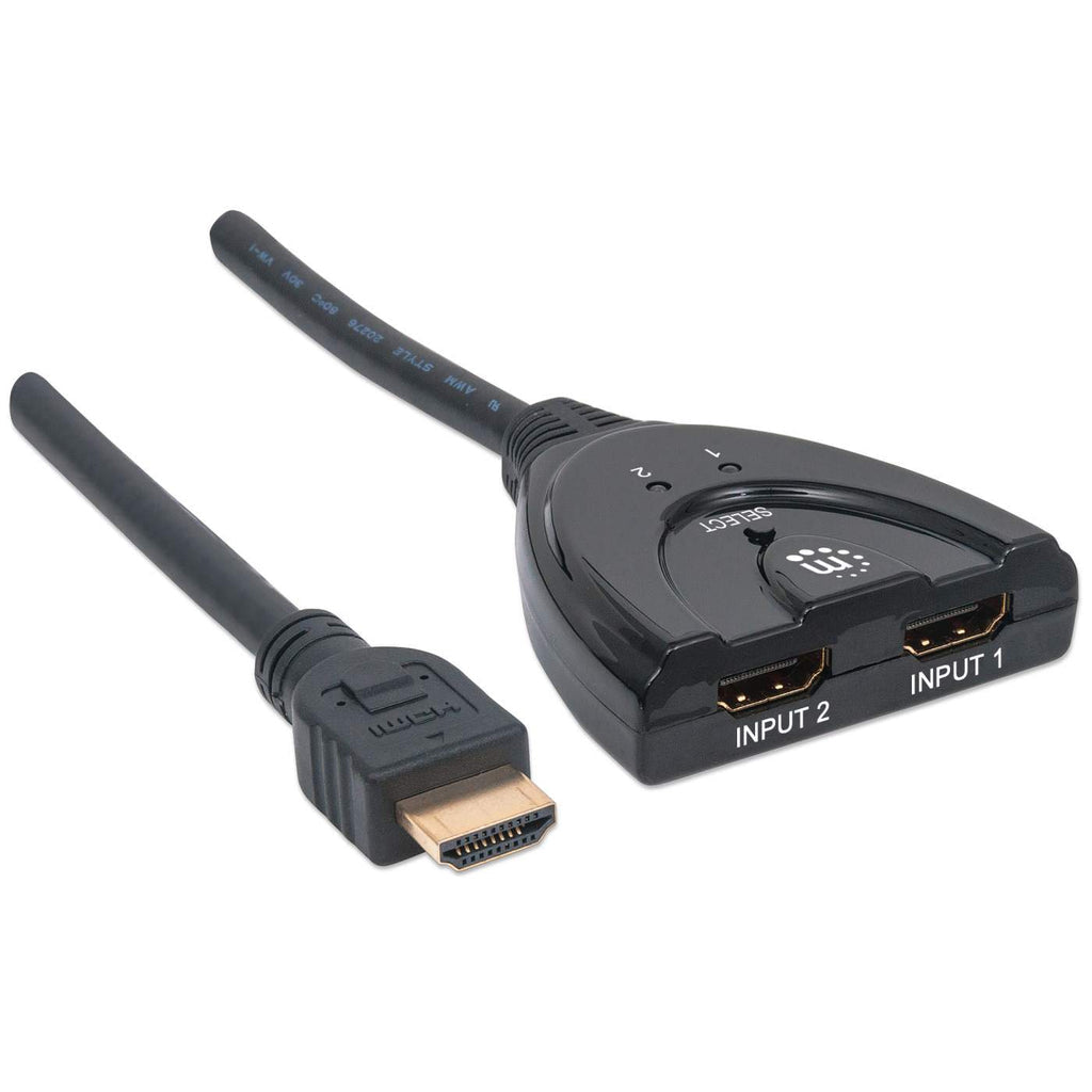 Manhattan Switch HDMI de dos puertos divisores de vídeo HDMI 2x HDMI 1.3b 2