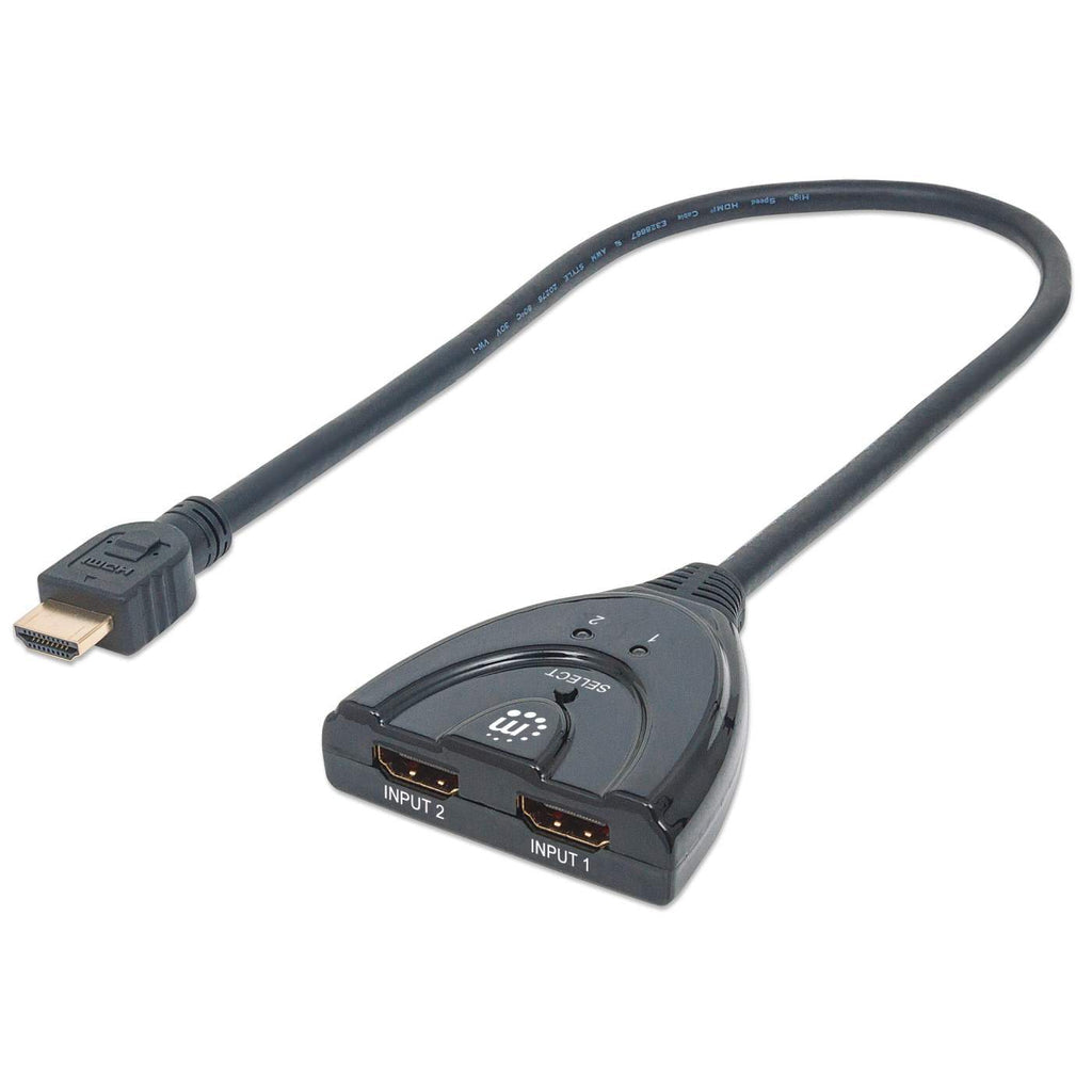 Manhattan Switch HDMI de dos puertos divisores de vídeo HDMI 2x HDMI 1.3b 2