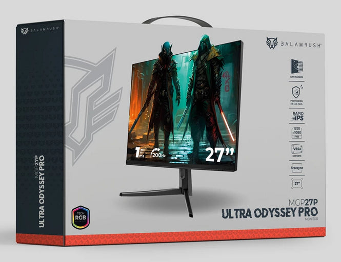 Balam Rush Ultra Odyssey Pro monitor de computadora 68.6 cm (27") 1920 x 1080 Pixeles Full HD LCD Negro