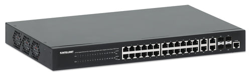 Intellinet Commutateur réseau (switch) Gigabit Ethernet PoE+ 24 ports administrable via le Web avec 4 ports combo Base-T