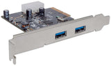 Manhattan Tarjeta PCI Express USB 3.1 de Super Alta Velocidad+, PCIe, USB 3.2 Gen 1 (3.1 Gen 1), CE FCC RoHS2 WEEE