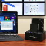 StarTech.com Duplicador Clonador Autónomo de Discos Duros o SSD SATA - Copiador de 2 Bahías - Base de Acoplamiento USB 3