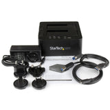 StarTech.com Duplicador Clonador Autónomo de Discos Duros o SSD SATA - Copiador de 2 Bahías - Base de Acoplamiento USB 3