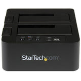 StarTech.com Duplicador Clonador Autónomo de Discos Duros o SSD SATA - Copiador de 2 Bahías - Base de Acoplamiento USB 3