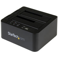 StarTech.com Duplicador Clonador Autónomo de Discos Duros o SSD SATA - Copiador de 2 Bahías - Base de Acoplamiento USB 3