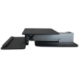 StarTech.com Estación de Trabajo de Pie y Sentado Muebles y soportes para dispositivos multimedia Negro, Plata Panel pla