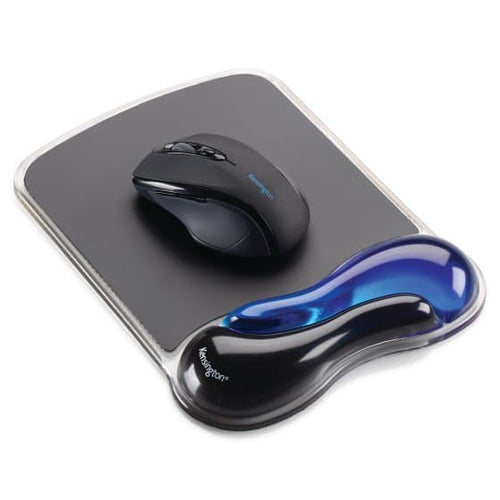 Kensington Mouse Pad DuoGel Azul Alfombrillas para ratón Negro, Azul Monocromo 38,1 mm