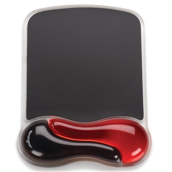 Kensington Mouse Pad DuoGel – Rojo Ratón Monocromo Gel Si Negro, Rojo