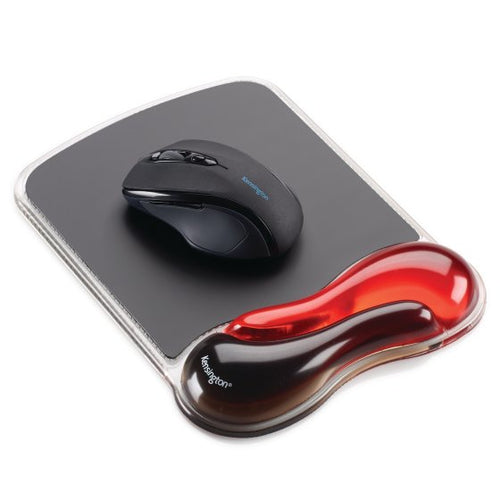 Kensington Mouse Pad DuoGel – Rojo Alfombrillas para ratón Negro, Rojo Monocromo 1 pieza(s)