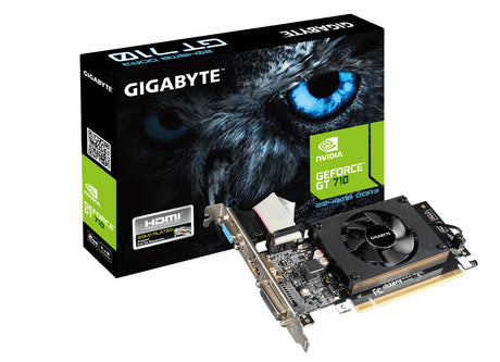 GIGABYTE GeForce GT 710 2GB tarjetas gráficas NVIDIA GeForce GT 710 954 MHz 4096 x 2160 Pixeles